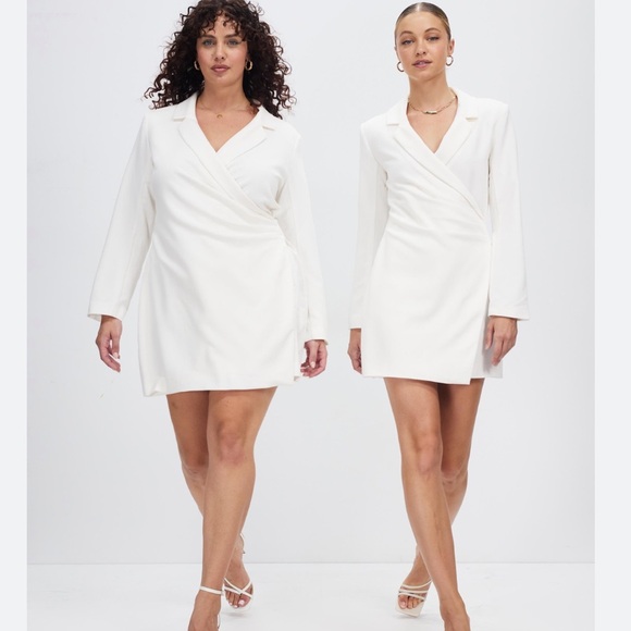 Worn once Abercrombie & Fitch Long Sleeved Blazer Dress Size XL - Picture 9 of 10